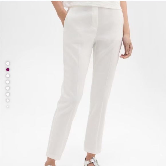 Theory Treeca pull on White Cropped Ankle Length - Picture 3 of 6